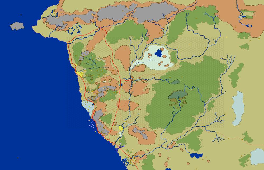 Faerûn north-west map